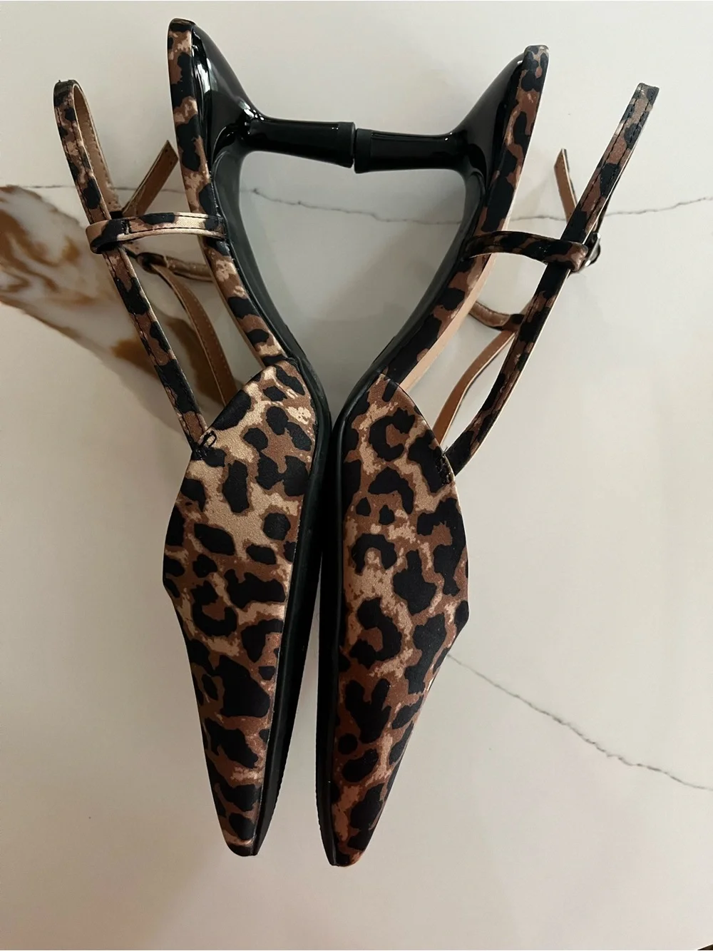 a new day Leopard-Print Pointed Slingback Heels - Brown/Black - Picture 4 of 6